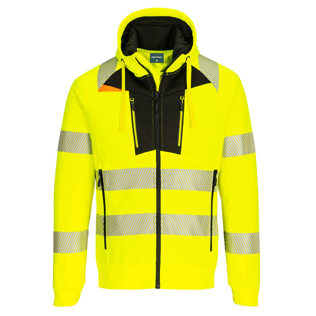 DX4 Hi-Vis Kapuzenjacke mit Reißverschluss